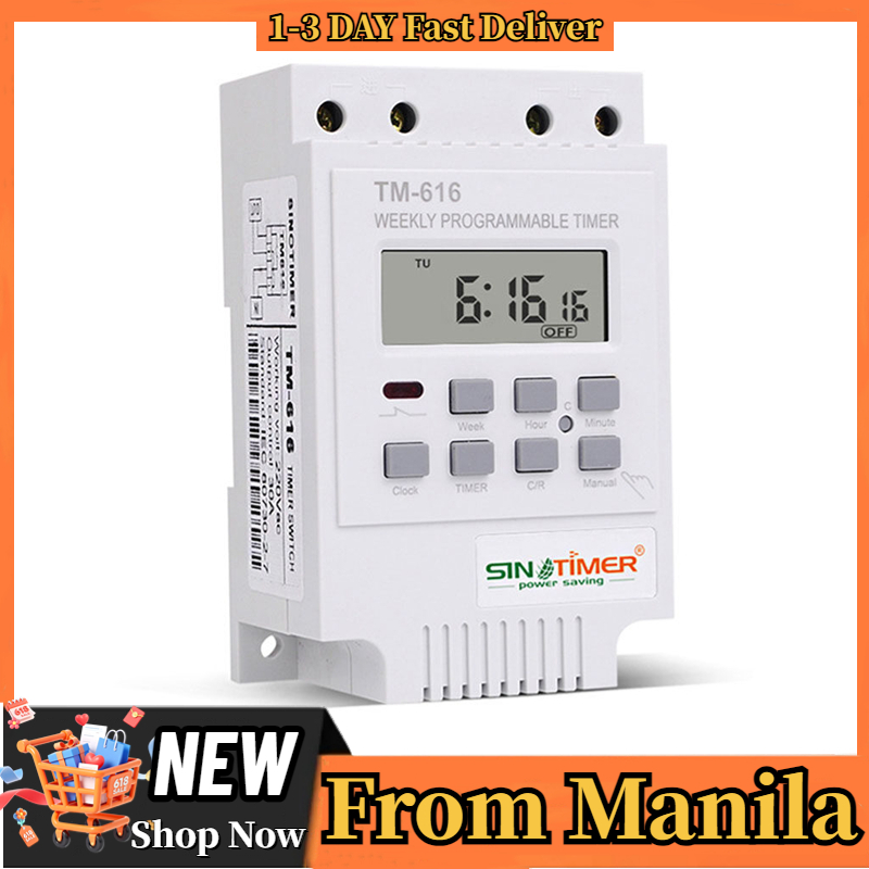 SINOTIMER TM616W-2 30A 220V Electronic Weekly Programmable Digital Time ...