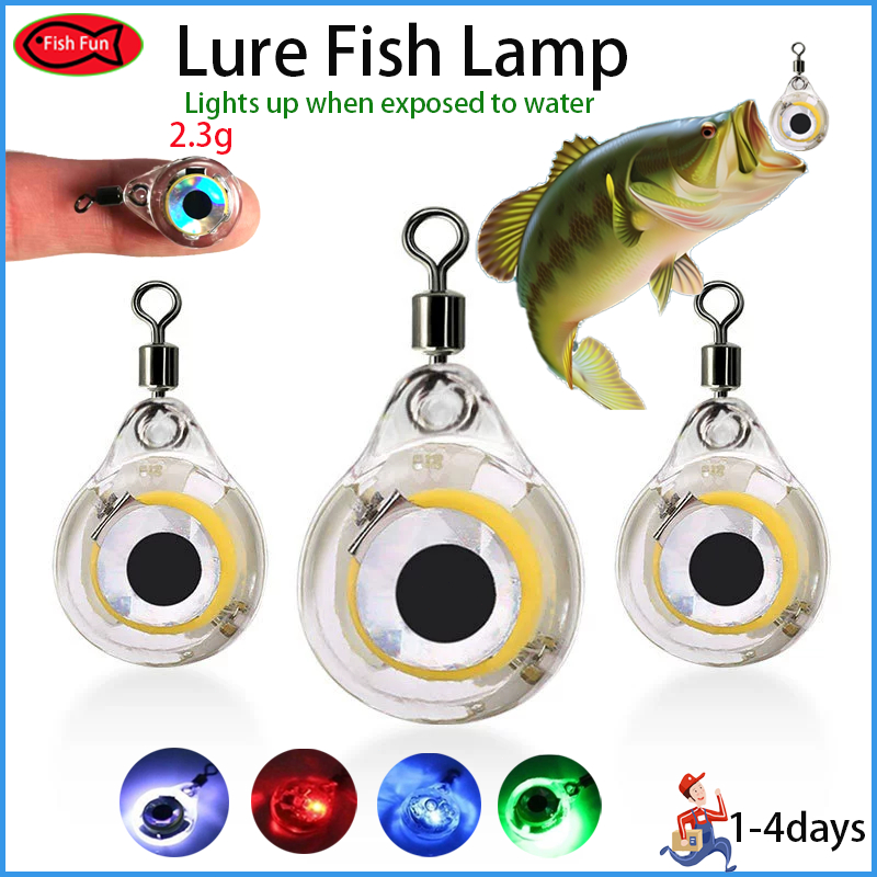 LED Lure Fish Lamp Fishing Lure Light Glow Super Waterproof Underwater ...