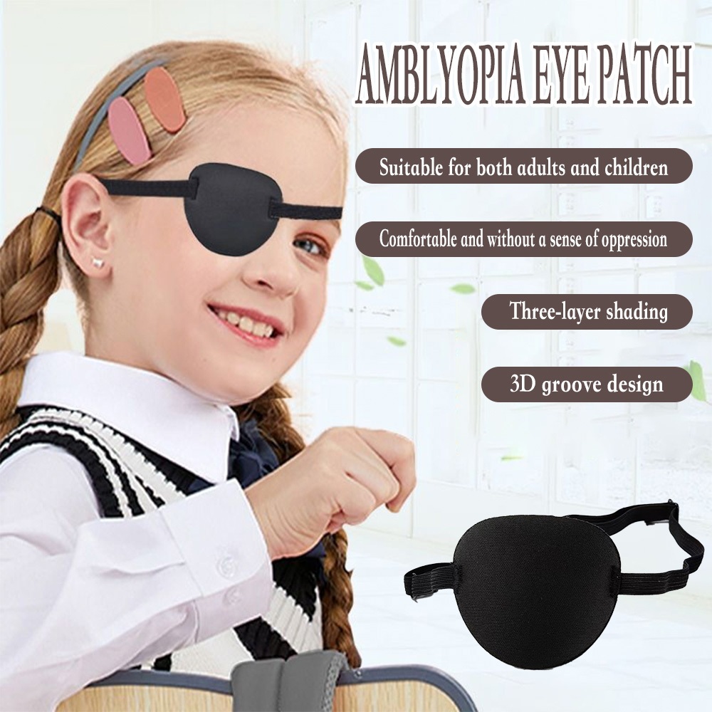 Hey Life Black Single Eye Patch Amblyopia Correction Eye Mask Concave