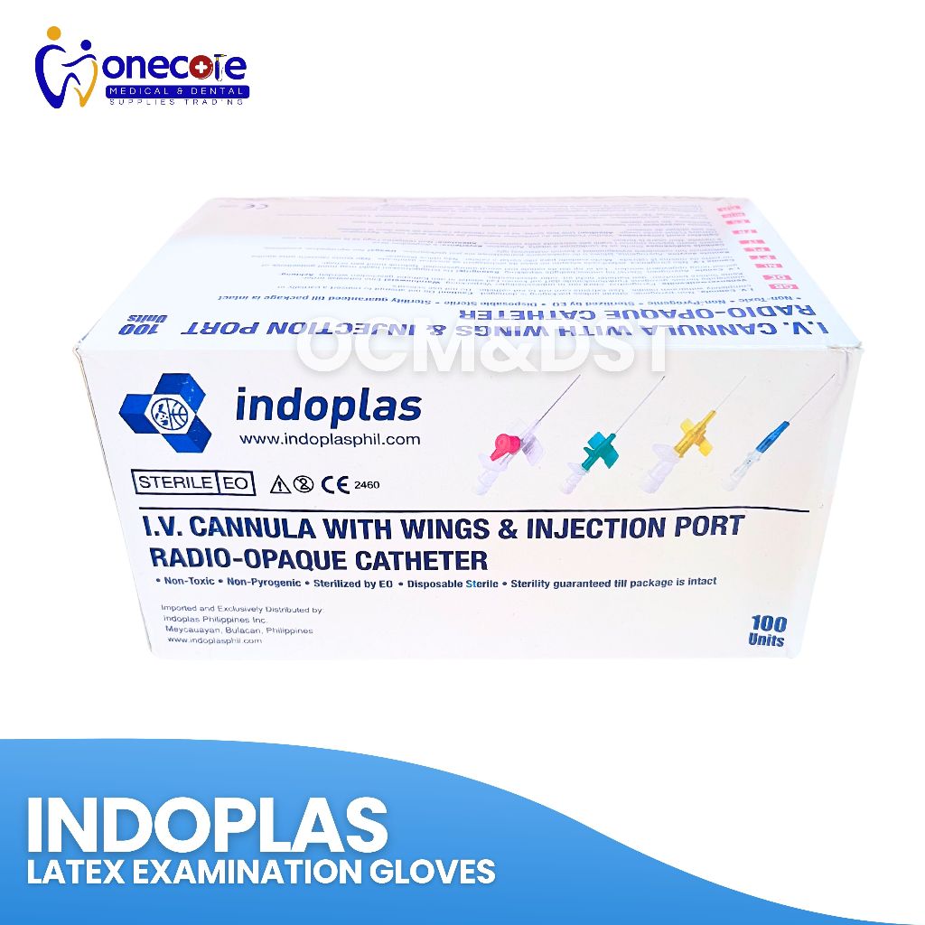 Indoplas IV Cannula w/ wings & Injection Port (100's/box) | Shopee ...