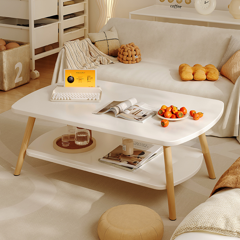 Simple Center Table Living Room Dining Table Oval End Table Solid Wood ...