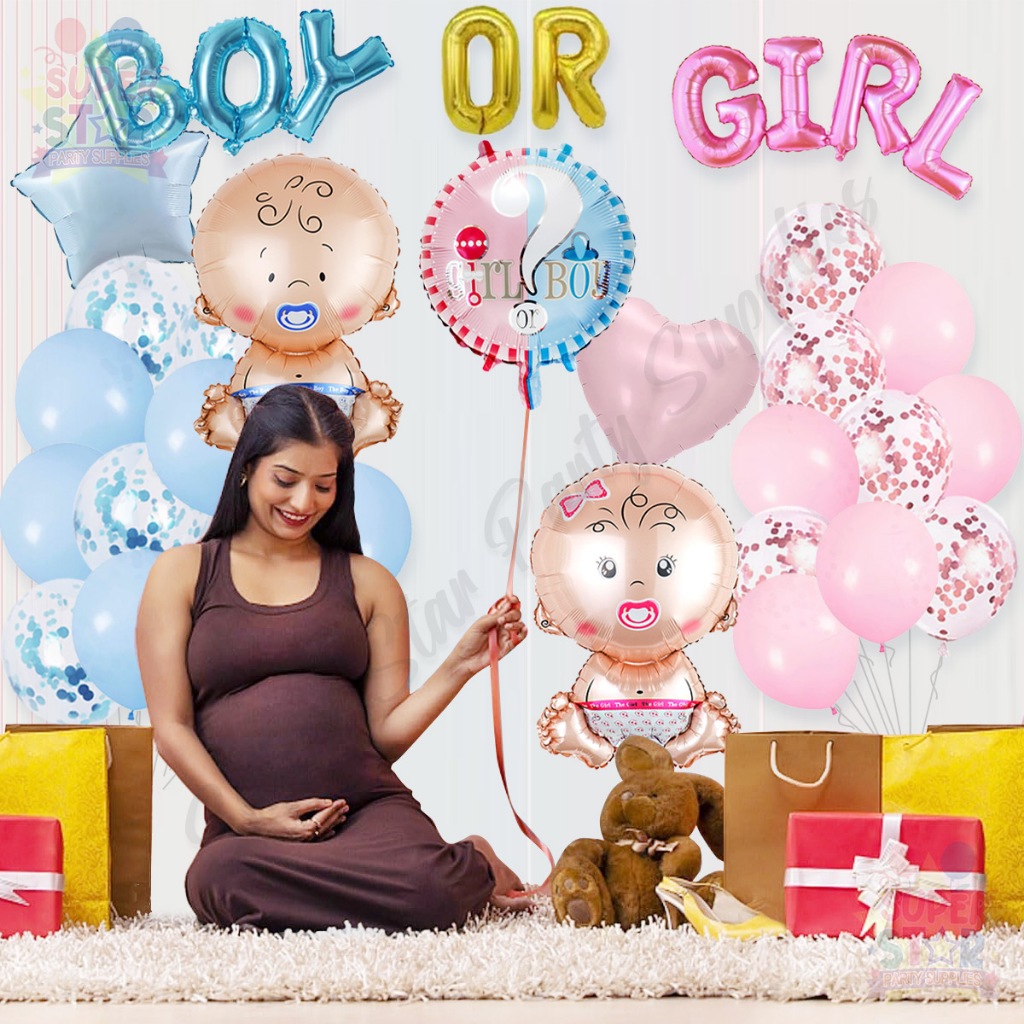 Light Pink & White 25 Flag Fabric Bunting – 10m Gender Reveal Baby Shower Decor