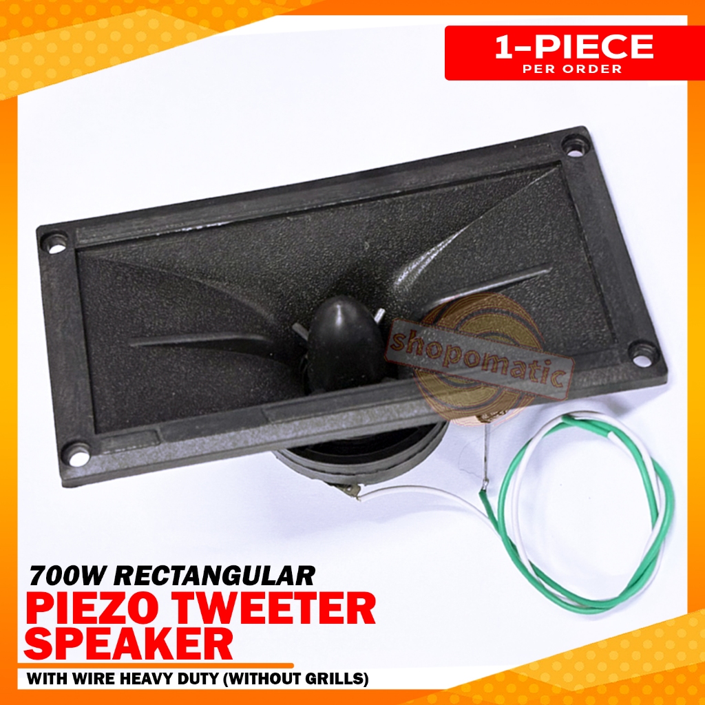Piezo Tweeter Rectangular Shaped Without Grills 700 Watts With Wire ...