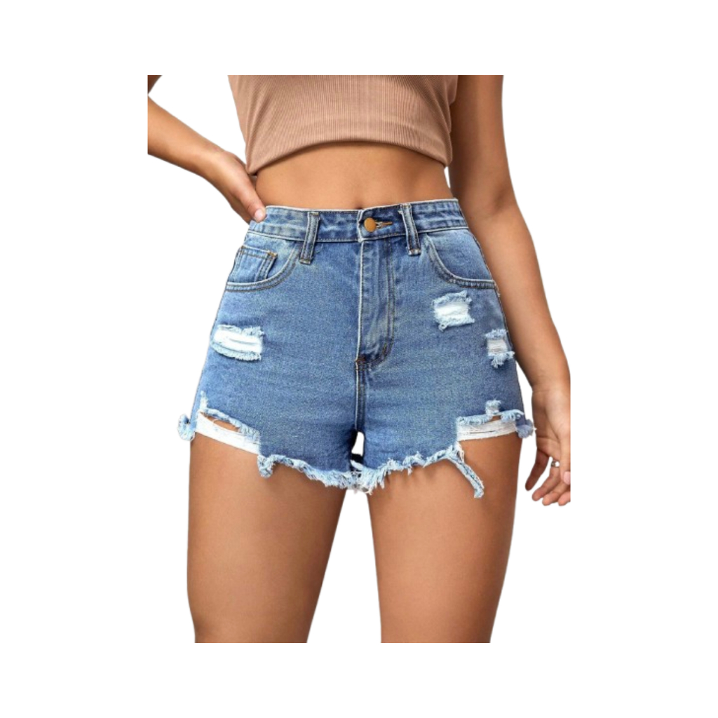 high waist shorts denim for women