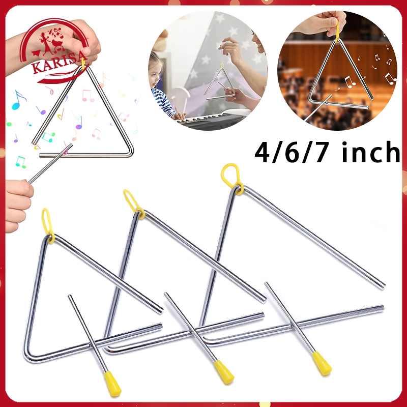 Steel Triangle Bell Percussion Instrument For Kids Early Education ...