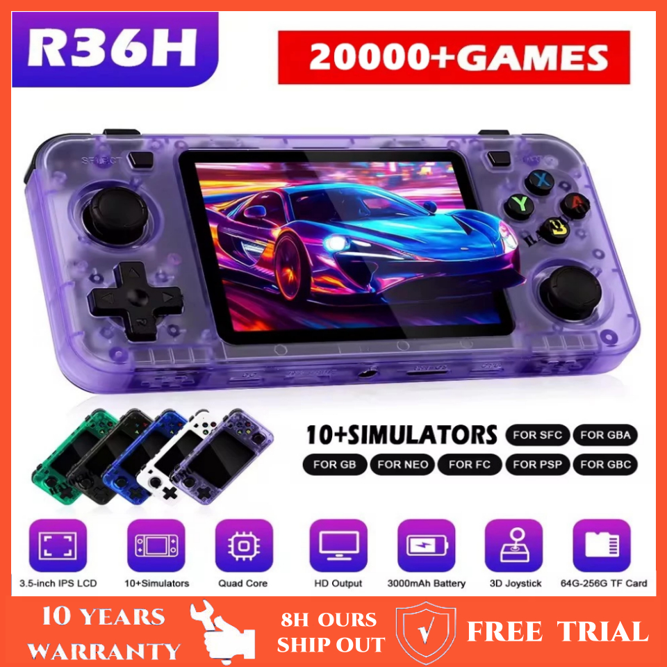 R36H Handheld Game Console Built-in 20000 Games 3.5 Inch Screen ...