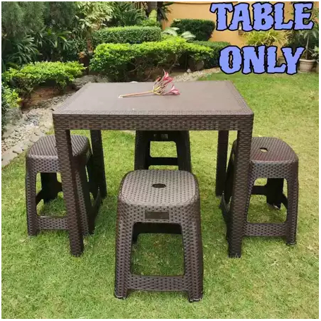 RATTAN DINING OFFICE TABLE RECTANGULAR RATTAN DESIGN TABLE / PICNIC ...