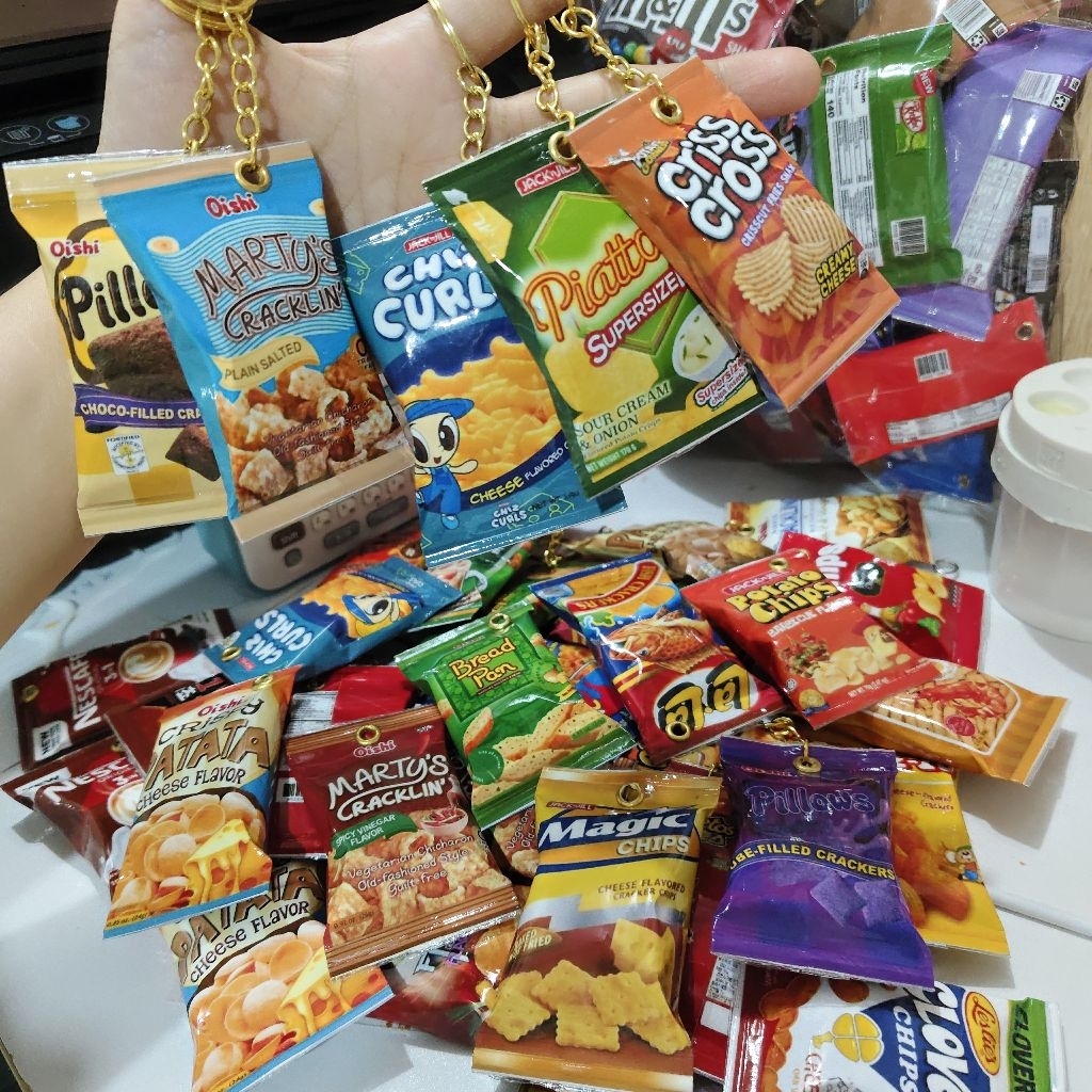 CUUUUTETHINGS Snack Inspired Keychain | Shopee Philippines