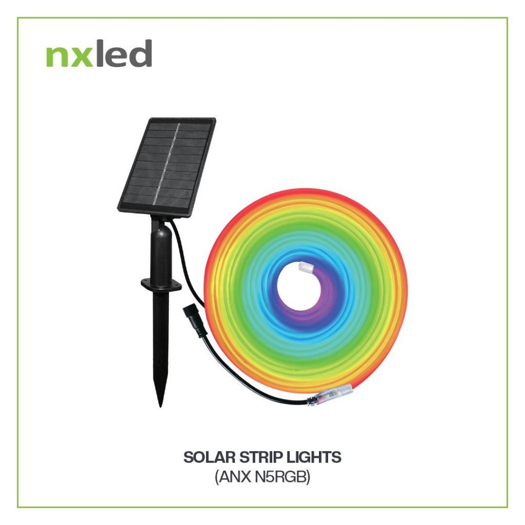 Nxled Solar Striplight (Warm White + RGB) IP65 | Shopee Philippines