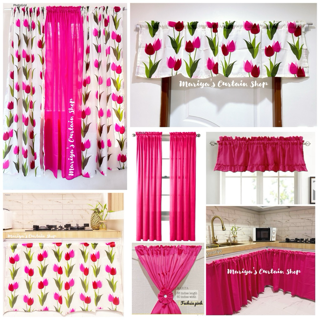 Printed and Chic Plain Curtain for Sink/Lababo/Window/Door - Sold Per ...