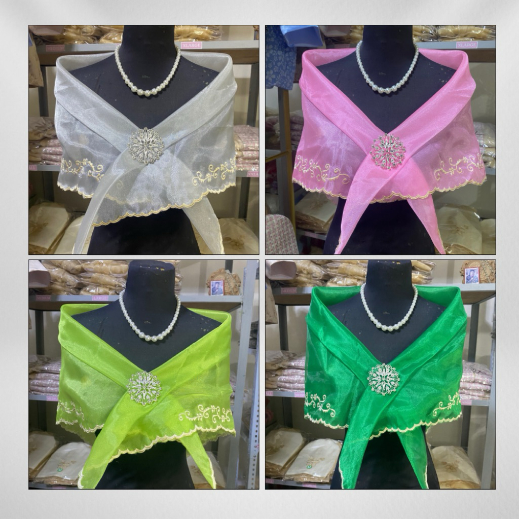 Modern Traditional | Embroidered Alampay (More Colors) | Shopee Philippines