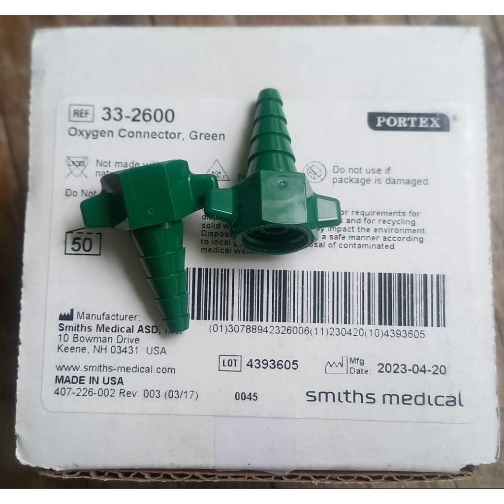 Oxygen regulator Adaptor 2 pcs Made in USA nipple connector | Shopee ...