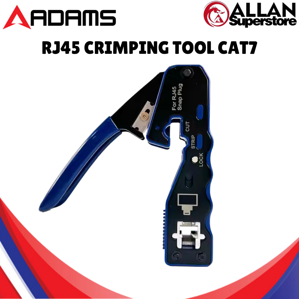 Adams Premium RJ45 Cat7 Crimping Tool – Professional Network Cable ...