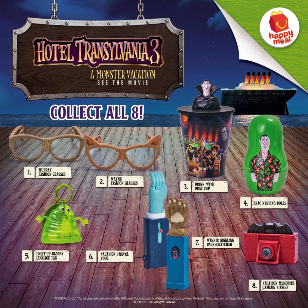 MCDONALDS HOTEL TRANSYLVANIA 3 HAPPY MEAL TOYS | Shopee Philippines