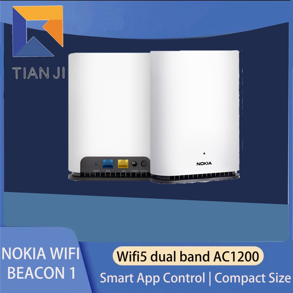Nokia WiFi Beacon 1 Dual - Band AC1200Mbps Gigabit Router | Mobile App ...