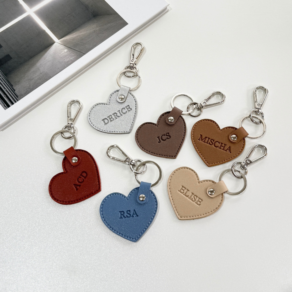 [New & Improved!] Mumi Love Personalized Key Holder Heart Keychain | Shopee Philippines