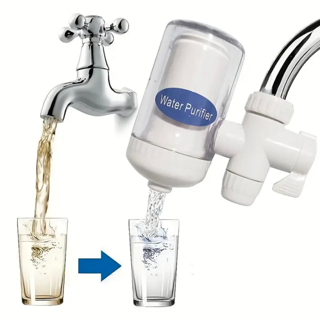 Faucet Water Filter for Kitchen Tap Water Purifier, 3-Stage Filtration ...
