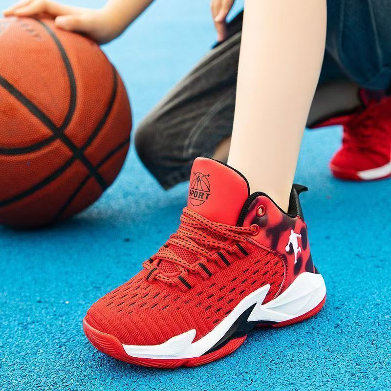 JORDAN Spike Kids Basketball Sneakers Breathable Rubber Sport Shoes for  Boys With Box(Size 29-40)
