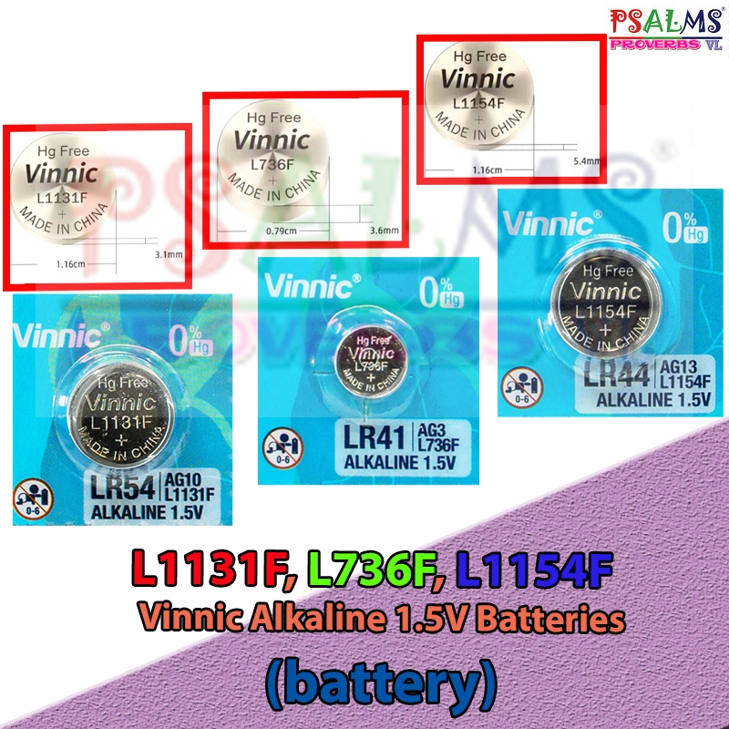 L1131F/LR54/AG10 L1154F/LR44/AG13 L736F/LR41/AG3 (PER PIECE) | Shopee ...