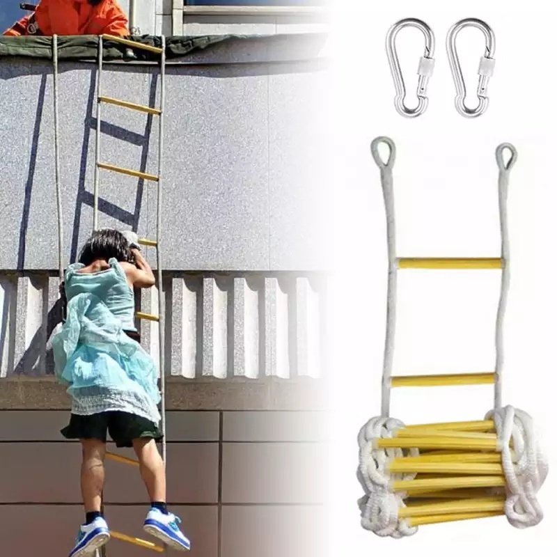 Fire Escape Rope Ladder Household Inspection Resin Rope Ladder Non-Slip ...