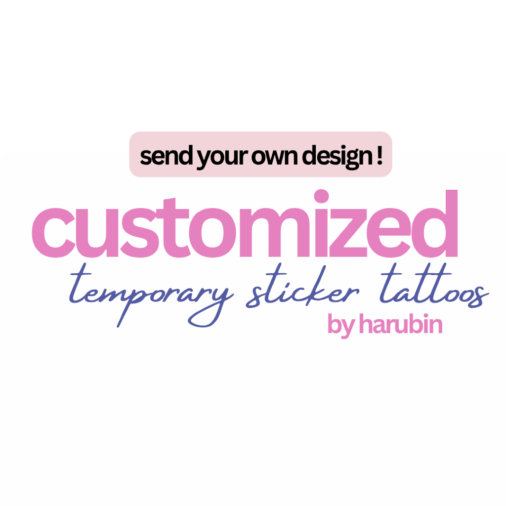 Customized Temporary Tattoo Sticker A4 A5 A6 Size (Own Design) Fast ...