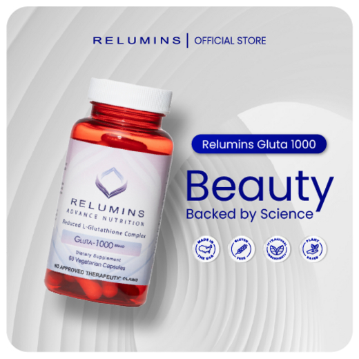 relumins l glutathione complex Relumins New Gluta 500 - Chewable/Sublime Wall Glutathione Complex with  Advanced Skin Nutrition - Vit C, Fruit Punch Flavored, Made in USA - 60CT x  2 Bottles