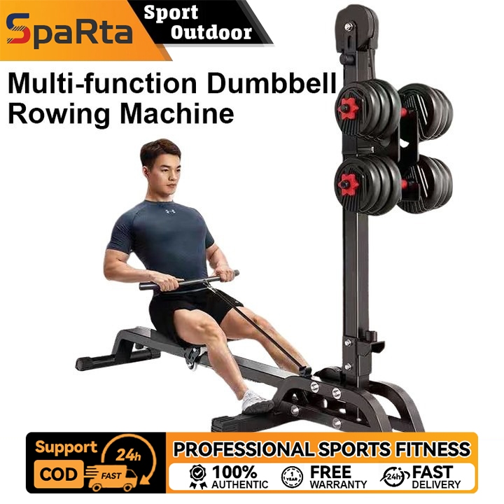 Rowing machine foldable multifunctional 2 in 1 fitness equipment with ...