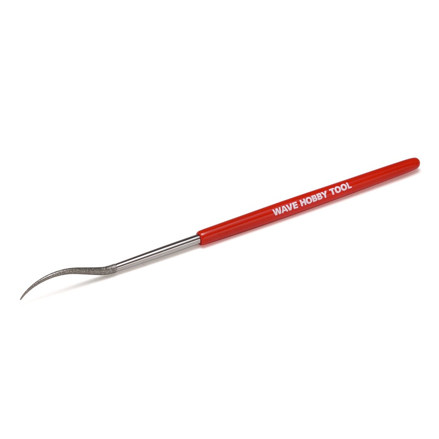 Wave Hobby Tool Series HG HT-674 Special Shape Diamond File Round/Bent ...