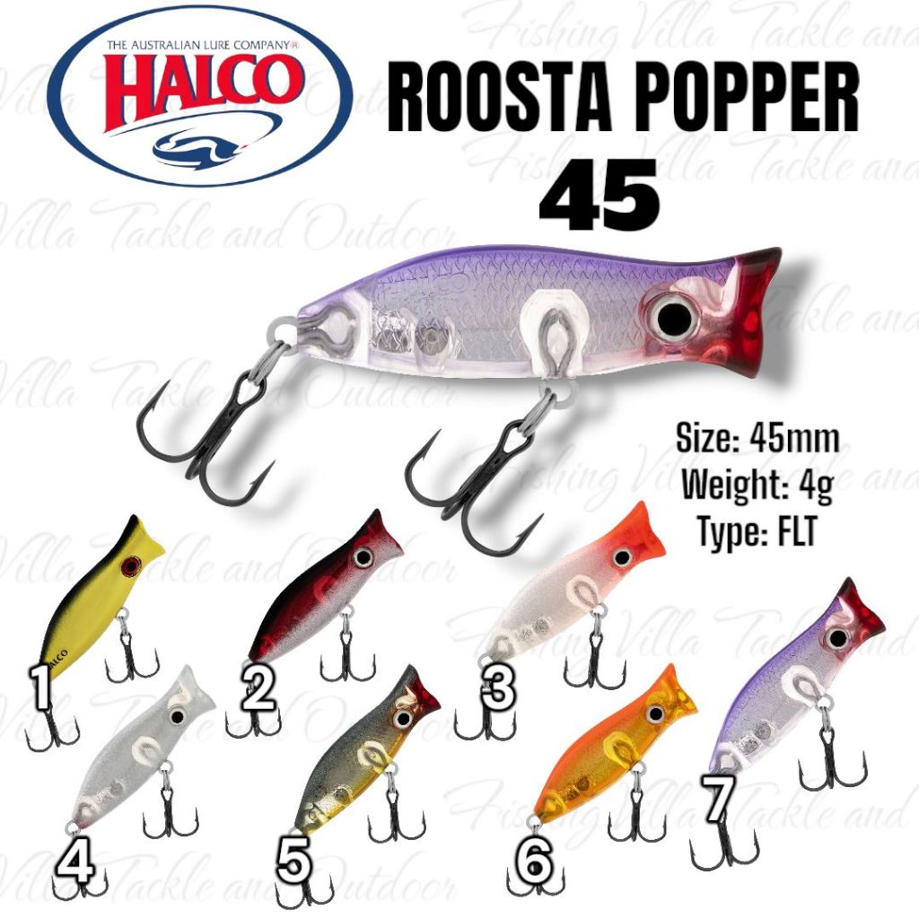 Halco ROOSTA POPPER 45 -High Quality Fishing Lure | Shopee Philippines
