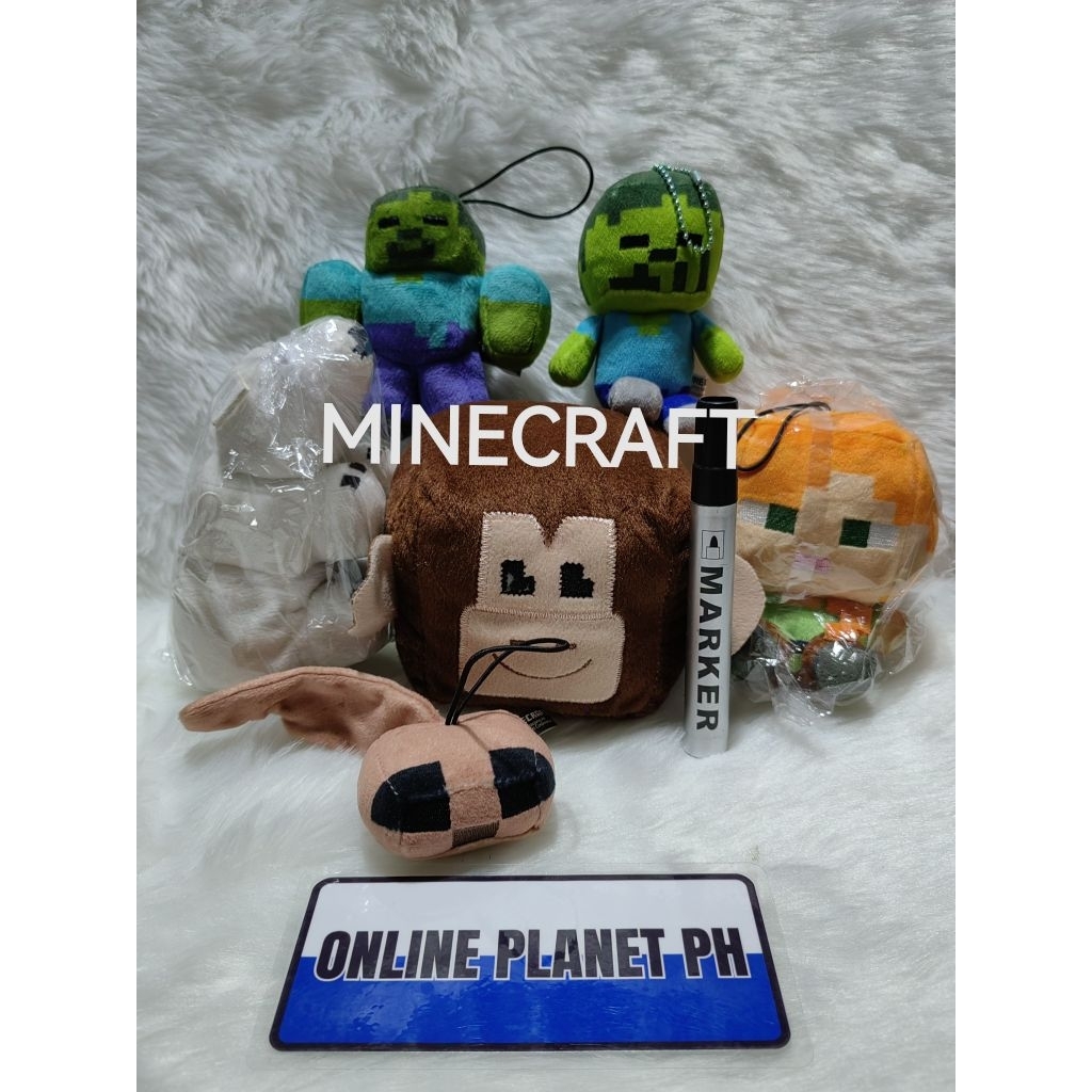 Minecraft Authentic Plushies with Fabric Tag | Shopee Philippines