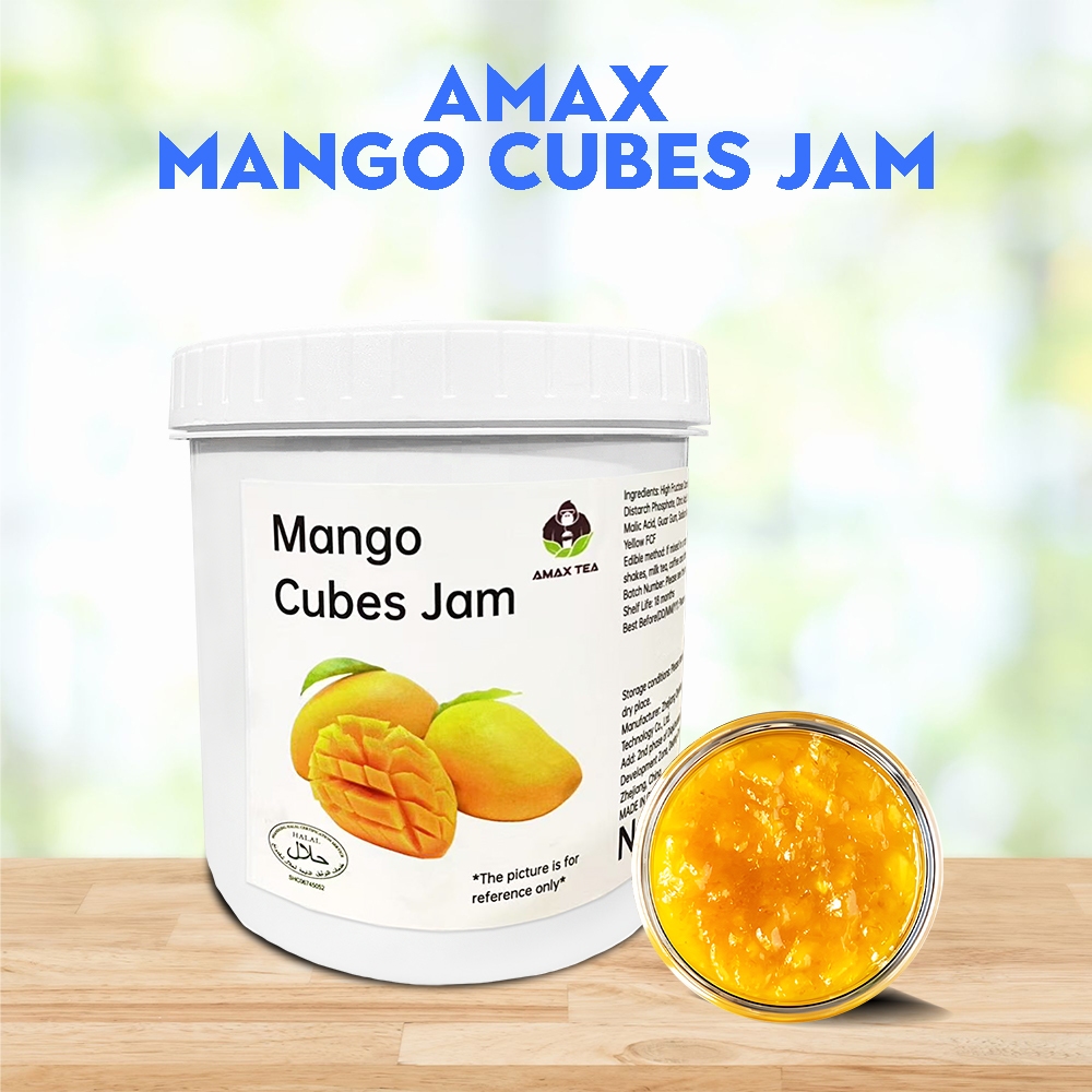 Amax Mango Cubes Jam 1.2kg for Fruit Tea, Smoothies, Yogurt Shakes ...