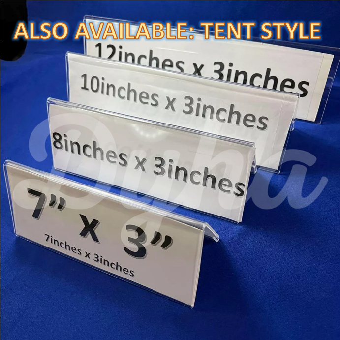 BUNDLE Clear Acrylic Stand Slant Style [12