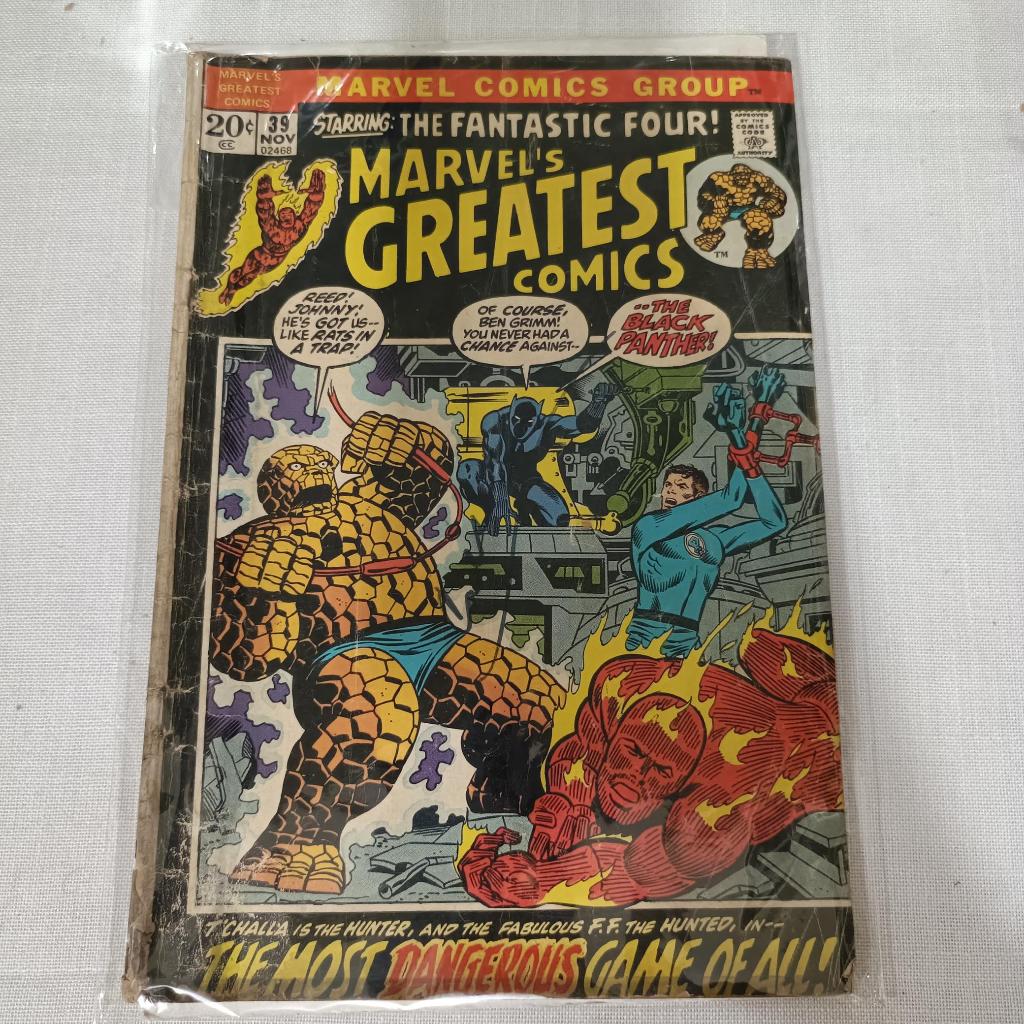 Marvel's Greatest #39 Fantastic Four GD minus condition Marvel comics ...