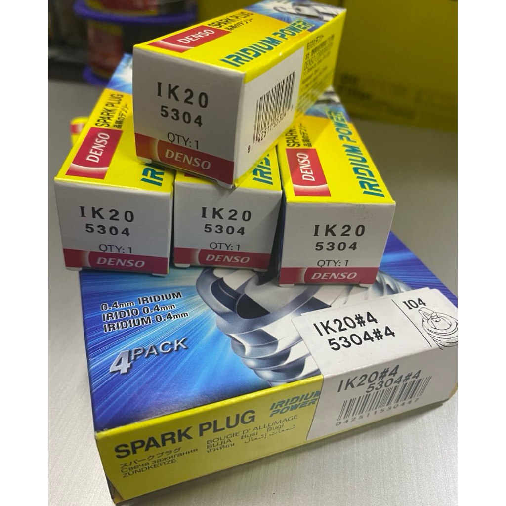 DENSO IRIDIUM POWER SPARK PLUGS IK20 5304 MADE IN JAPAN ORIGINAL SOLD ...