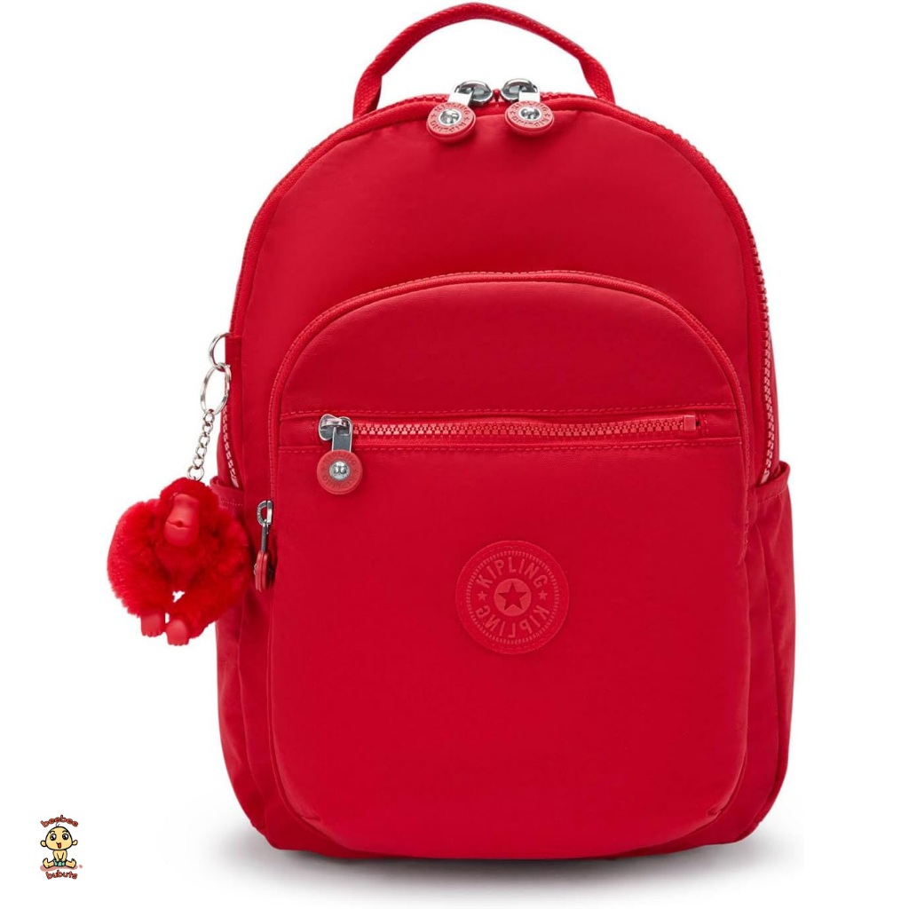 Kipling Seoul Tablet Backpack color: Red Rouge Authentic and Brand New ...