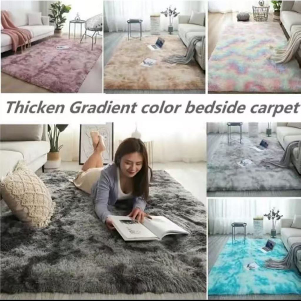 80x120cm fur carpet home carpet bedroom carpet Tie-dyed Polyester Blend ...