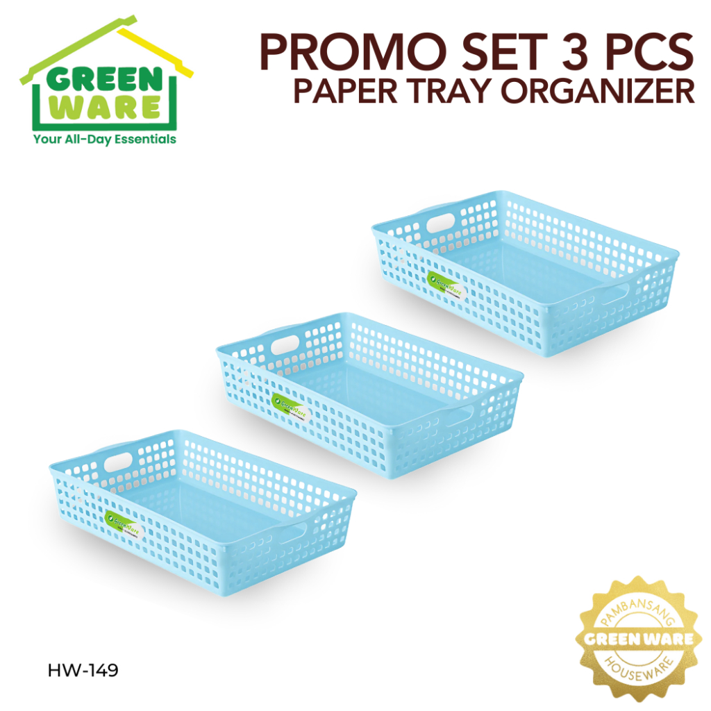 GREENWARE PROMO SET 3 PCS / BUY 1 TAKE 1 Filing Paper Tray Basket ...