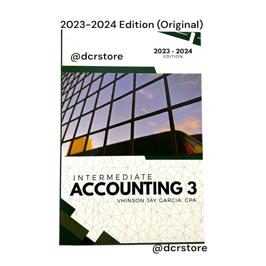 Intermediate Accounting 3 by Vhinson Jay Garcia, CPA | Shopee Philippines
