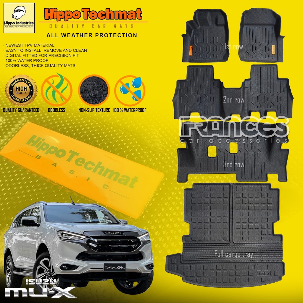Isuzu Mux LS LS-A LS-E 2022 to 2026 Hippo Techmat Thick Deep Dish Floor ...