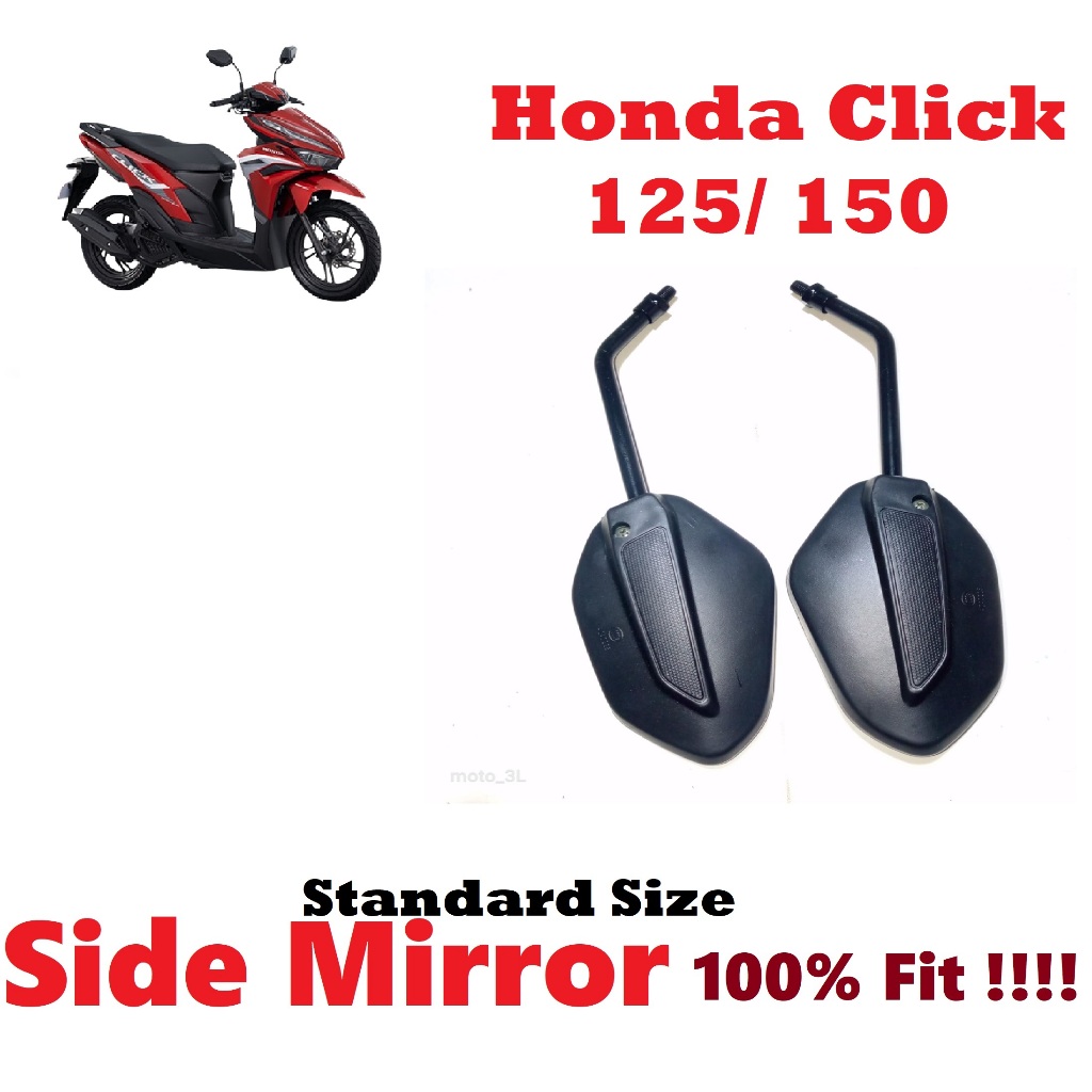 Honda Click 125/ 150 Side Mirror Standard Size | Shopee Philippines