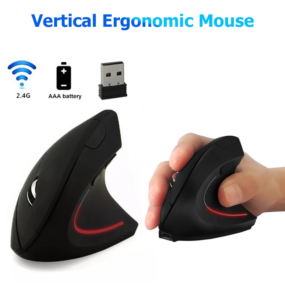 Ergonomic Vertical Mouse 3-Level DPI, Silent Click, Forward/Back ...