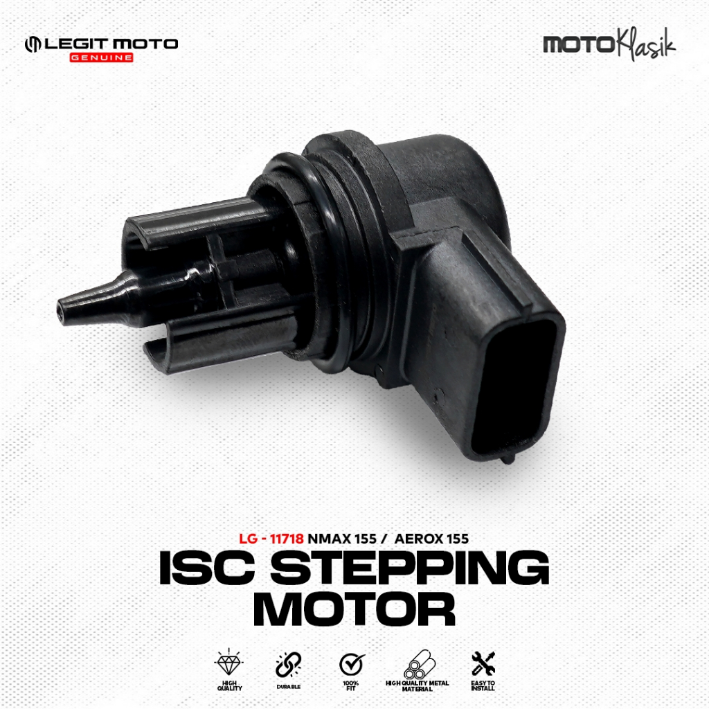 LEGITMOTO ISC STEPPING MOTOR FOR NMAX AEROX / BEAT FI / PCX 160 BLACK ...