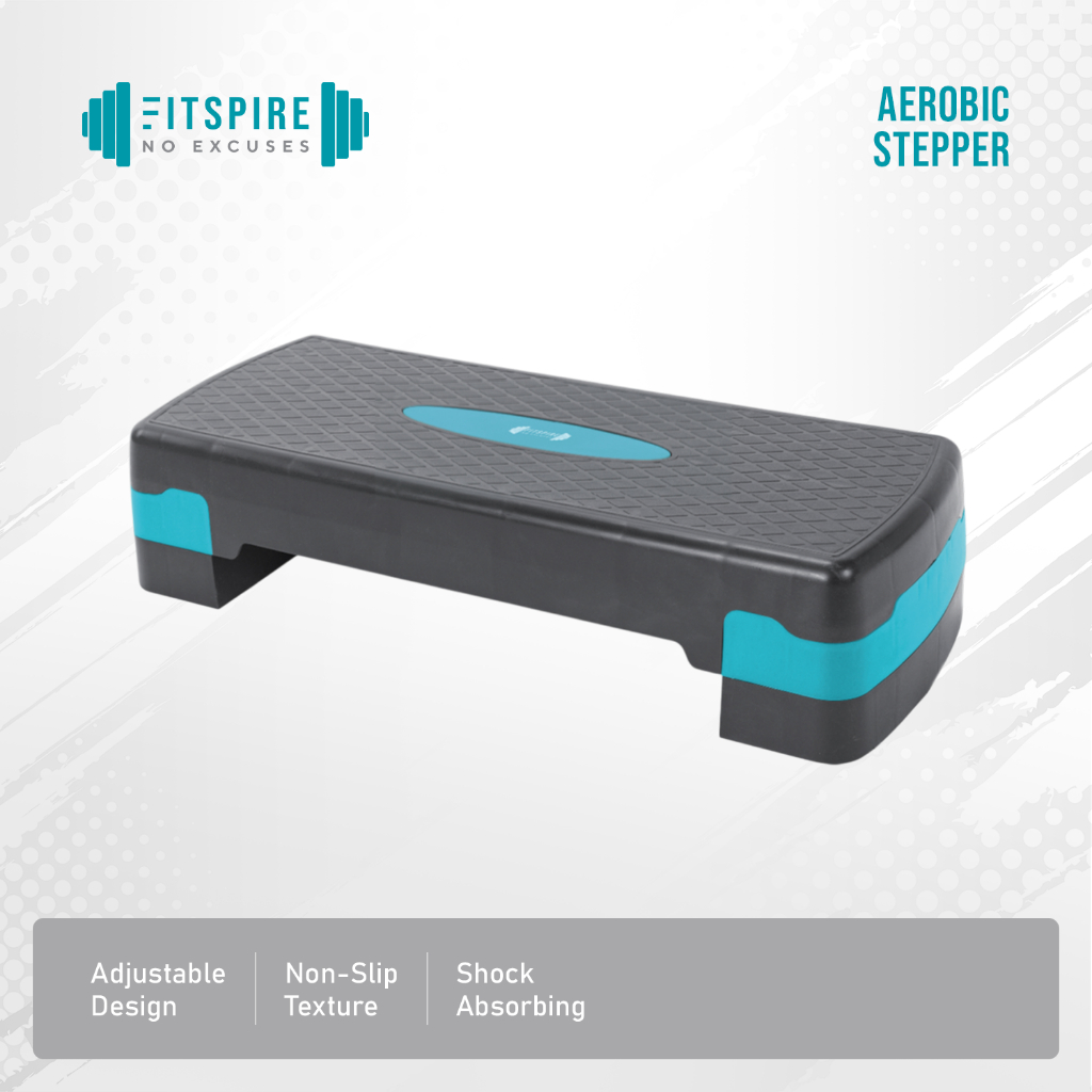 Fitspire 68x28x10cm Adjustable Stepper Cardio Step Board for Aerobics ...