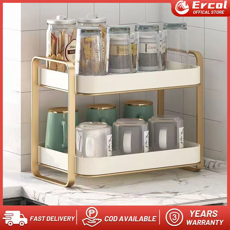 2-Tier Cup holder tea cup tea storage rack Desktop storage cup holder ...
