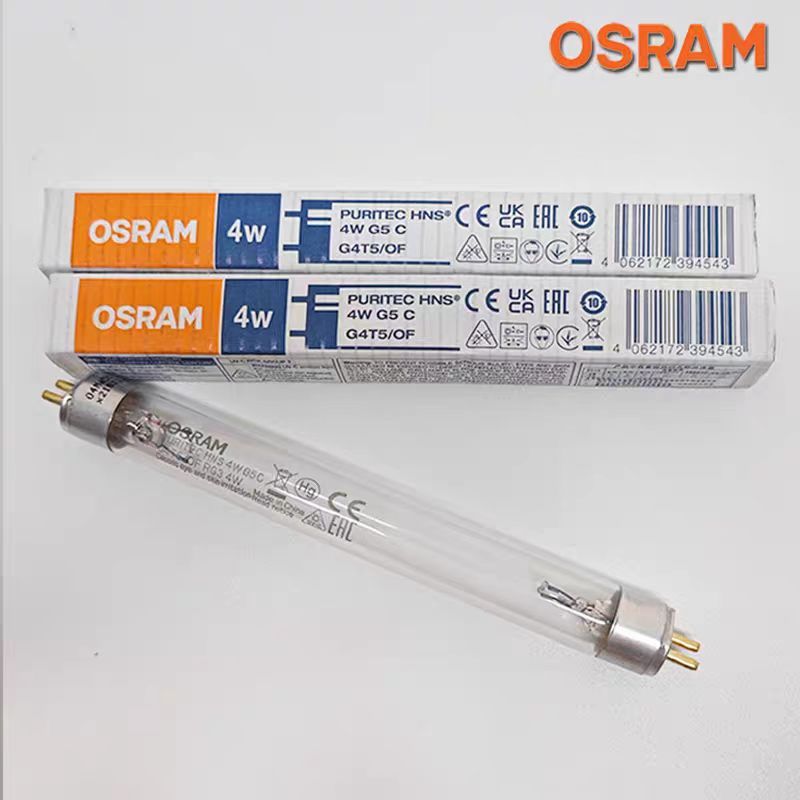 Osram ultraviolet germicidal UVC lamp tubes for hospitals - 4W, 8W, 30W ...