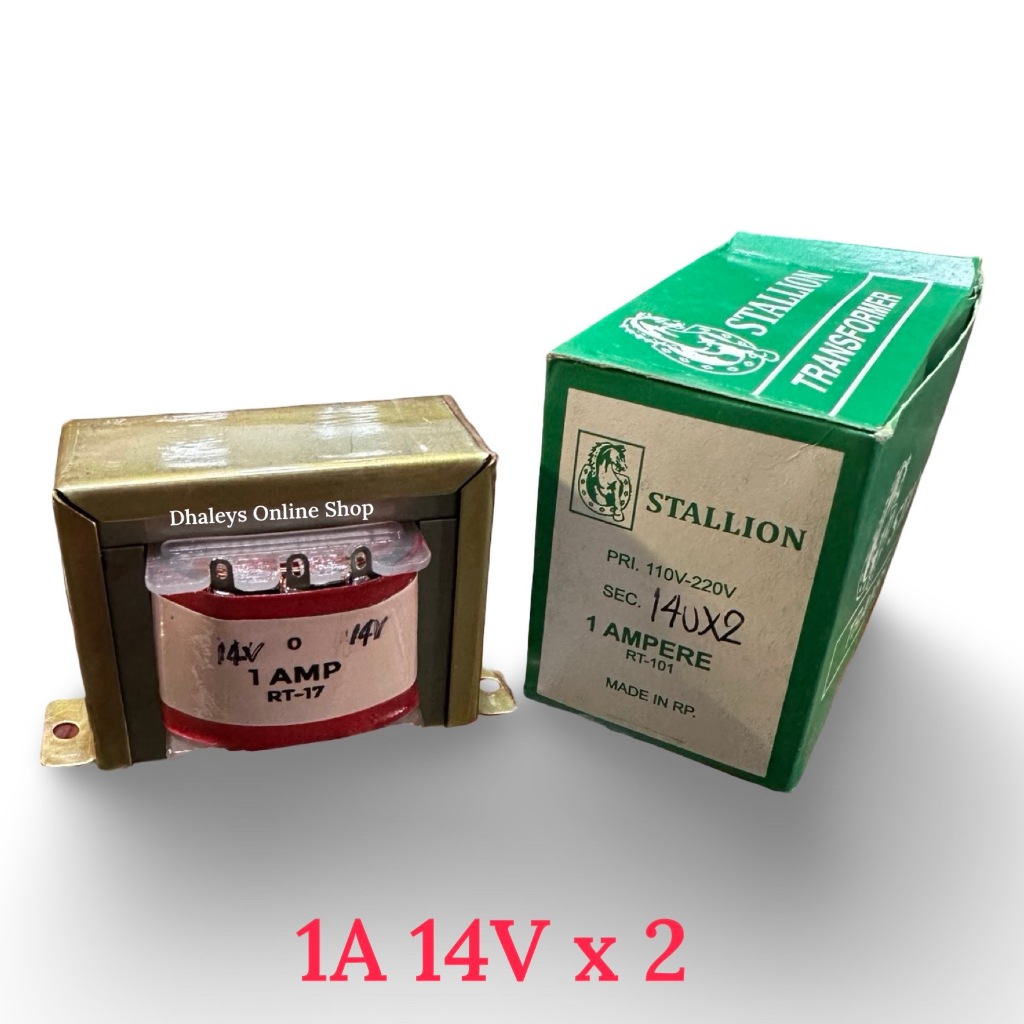 Transformer 1A 14V x 2 – Dual Output Power Transformer Input 110-220VAC ...