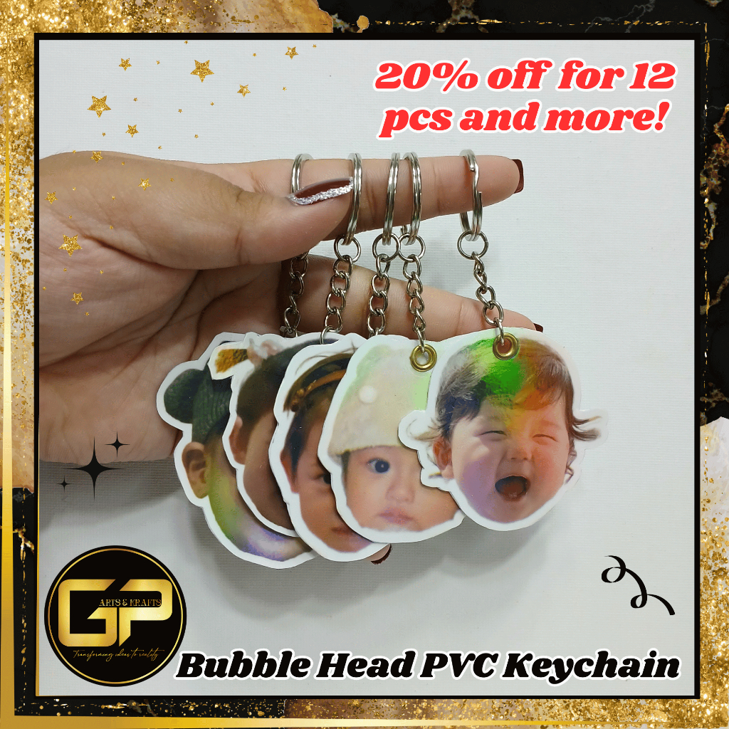 Personalized PVC Bubble-Head Keychain | Custom Bobblehead from Photo ...