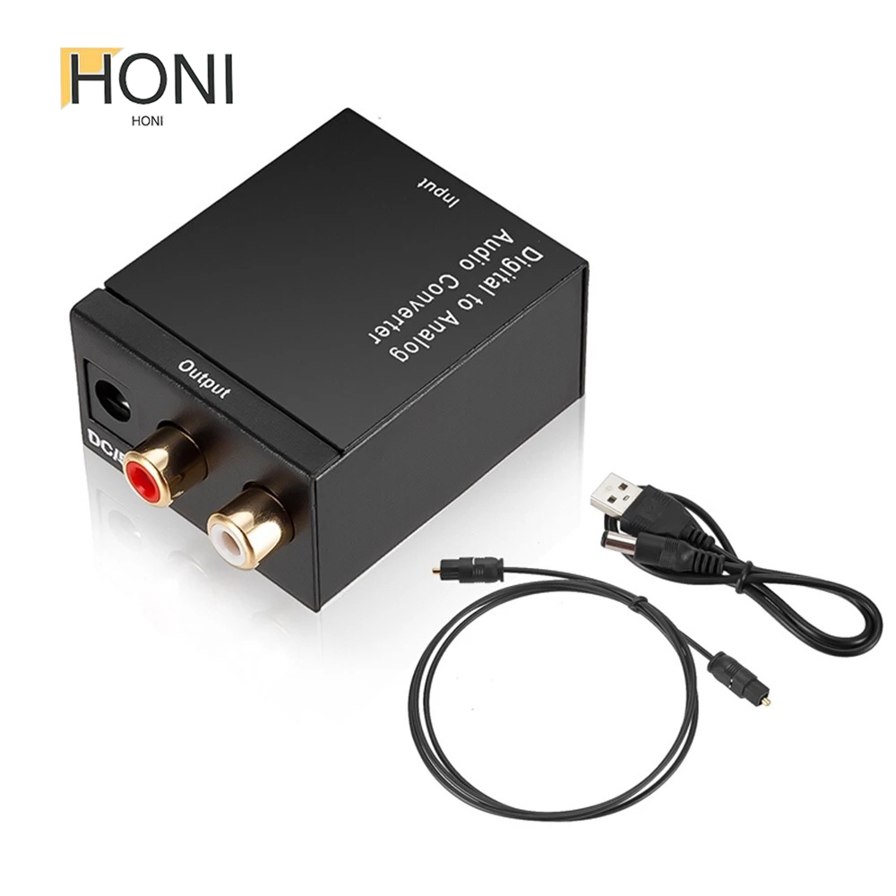 Digital to Analog Audio Converter - Optical Coaxial Toslink to RCA L/R ...