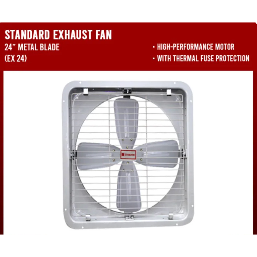 Standard ORIGINAL Exhaust Fan Industrial 24" Metal Blade | Shopee ...