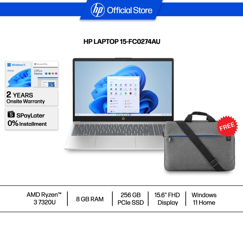 HP Laptop 14/15 inch Ryzen 4/8GB DDR4 256/512GB Windows 11  AMD yr wty